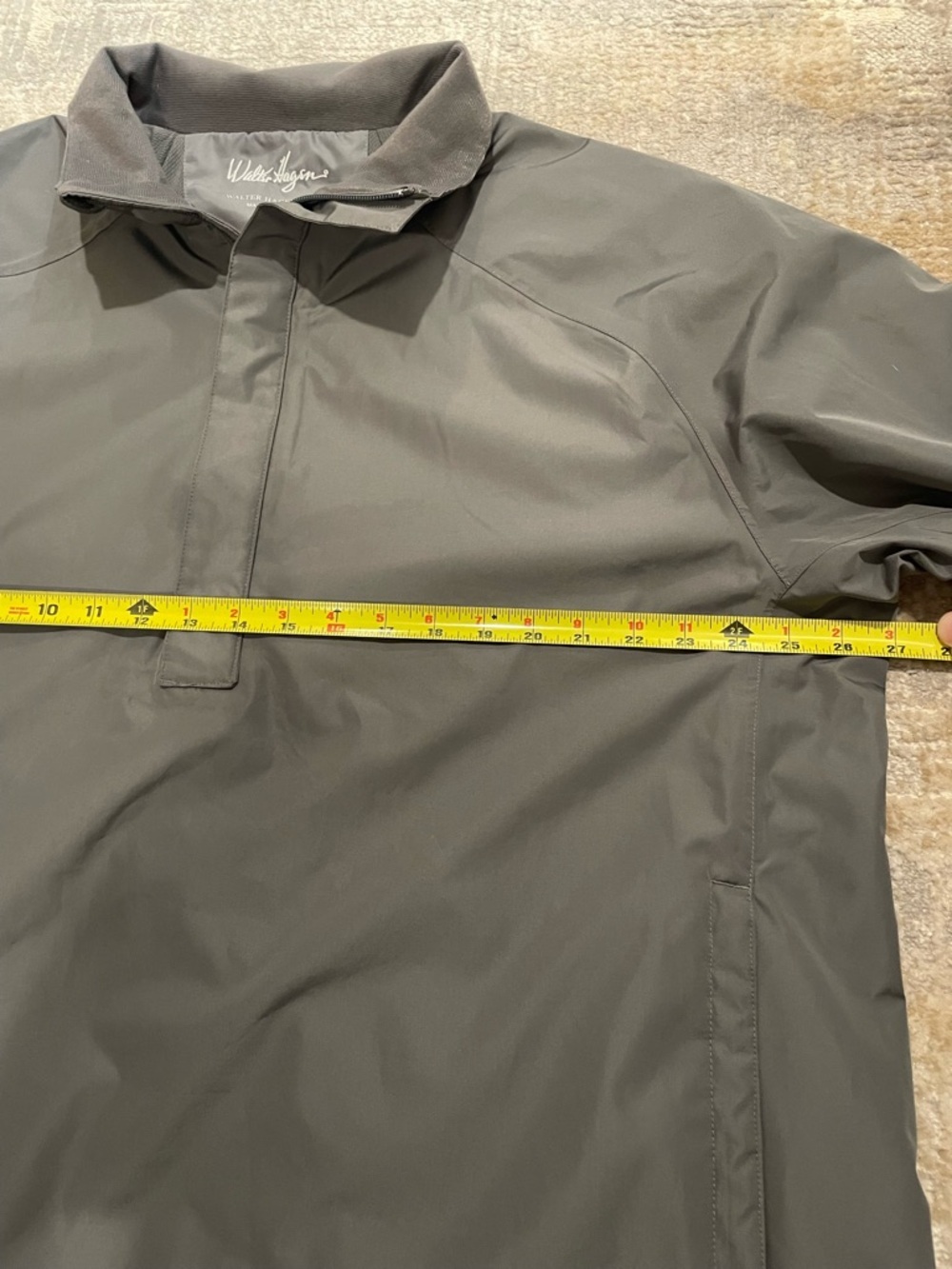 Walter Hagen Gray Golf Windbreaker 1/2 Zip Pullover Jacket Mens Size Large - Picture 13 of 16